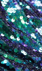 GREEN SEQUIN ONE SHOULDER SEXY DRESS styleofcb