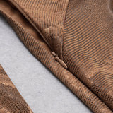 LONG SLEEVES V NECK MIDI DRESS styleofcb