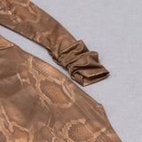 LONG SLEEVES V NECK MIDI DRESS styleofcb