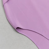 FLORAL SHOULDER SPLIT THIGH MIDI DRESS IN PURPLE DRESS sis label