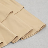 ONE-SHOULDER MERMAID MIDI DRESS IN KHAKI DRESS sis label