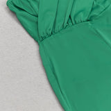 SATIN STRAP JUMPSUIT IN GREEN styleofcb