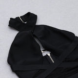 HALTER CUTOUT MIDI DRESS IN BLACK styleofcb