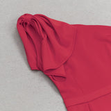 ONE SHOULDER FISHTAIL MAXI DRESS IN RED styleofcb