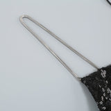 THIGH SLIT SEQUIN MAXI DRESS IN BLACK DRESS sis label