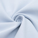 BANDAGE PUFF SLEEVE PEARL BUTTON ELEGANT MINI DRESS IN LIGHT BLUE styleofcb