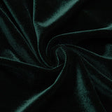 VELVET ONE-LINE SHOULDER HIGH SLIT DRESS IN DARK GREEN styleofcb