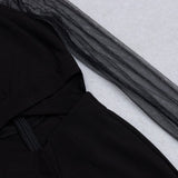 MESH STITCHED CROSS-TIE JUMPSUIT IN BLACK styleofcb