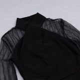 MESH STITCHED CROSS-TIE JUMPSUIT IN BLACK styleofcb