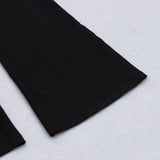 MESH STITCHED CROSS-TIE JUMPSUIT IN BLACK styleofcb