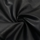 LEATHER STRAPLESS MIDI DRESS IN BLACK styleofcb