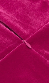 LONG SLEEVED SHEATH DRESS IN ROSE RED DRESSES styleofcb