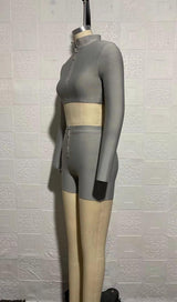 SPORT TWO-PIECE SET IN GREY CLOTH styleofcb
