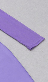 LONG SLEEVE LACE BANDAGE DRESS IN PURPLE DRESSES styleofcb