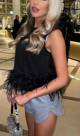 FEATHER TOPS IN LAVENDER Clothing styleofcb