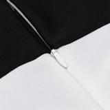 SPLICING LONG SLEEVES MIDI DRESS styleofcb