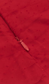 STRAPLESS STRAPLESS LACE MIDI DRESS IN RED DREESES styleofcb