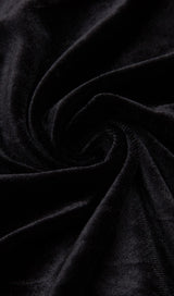 OFF SHOULDER PLEATED DRESS IN BLACK DREESES styleofcb