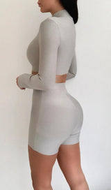 SPORT TWO-PIECE SET IN GREY CLOTH styleofcb