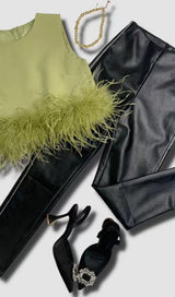 FEATHER TOPS IN LAVENDER Clothing styleofcb