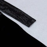 VELVET SEQUIN CUT-OUT FLOOR-LENGTH JUMPSUIT IN BLACK styleofcb