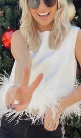 FEATHER TOPS IN LAVENDER Clothing styleofcb