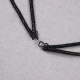 SPIRAL CRYSTAL BUSTIER TOP IN BLACK Tops styleofcb