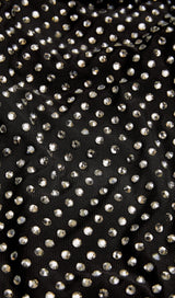 ENBELLISHED MESH MIDI DRESS IN BLACK styleofcb