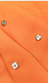 FREYA ORANGE CRYSTAL FRINGE BLAZER DRESS Dresses styleofcb