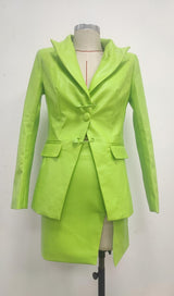 LONG SLEEVES V NECK TWO PIECE SET styleofcb