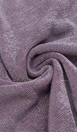 KNIT CUTOUT LONG SLEEVES MIDI DRESS IN PURPLE styleofcb