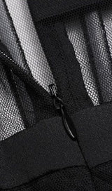 MESH MAXI DRESS IN BLACK Dresses styleofcb