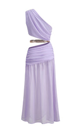 SPLIT MAXI DRESS IN LAVENDER styleofcb