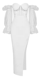 STRAPLESS MAXI DRESS IN BLACK Dresses styleofcb XS WHITE