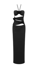 BANDAGE CUT OUT MAXI DRESS IN BLACK Dresses styleofcb