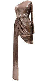 SEQUINS MINI DRESS IN GOLD Dresses styleofcb XS