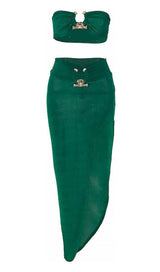 STRAPLESS TOP MAXI DRESS TWO PIECE SUIT Clothing styleofcb