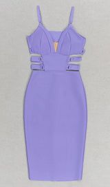 BANDAGE STRAPPY WAIST-TIGHTENING MIDI DRESS styleofcb