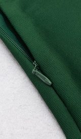 OFF THE SHOULDER MINI DRESS IN GREEN Dresses styleofcb