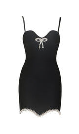 BANDAGE DIAMOND STRAPPY MINI DRESS IN BLACK styleofcb