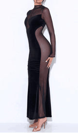 LONG SLEEVES LACE MAXI DRESS styleofcb
