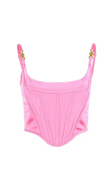 SATIN CORSET STYLE TOP styleofcb