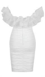 BODYCON BACKLESS MINI DRESS IN WHITE DRESSES styleofcb