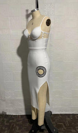 BANDAGE MAXI DRESS IN WHITE Dresses styleofcb