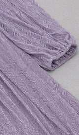 LONG SLEEVE V NECK MAXI DRESS IN PURPLE Dresses styleofcb