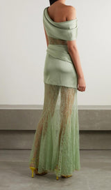 ONE SHOULDER LACE MAXI DRESS Dresses styleofcb