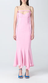 STRAPY SLIM MAXI DRESS IN PINK Dresses styleofcb