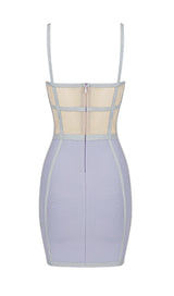 BANDAGE MINI DRESS IN BLUE Dresses styleofcb