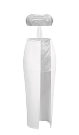 STRAPLESS CRYSTAL TWO PIECE SET Clothing styleofcb