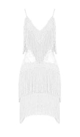 TASSEL LACE MINI DRESS IN PINK Dresses styleofcb XS WHITE